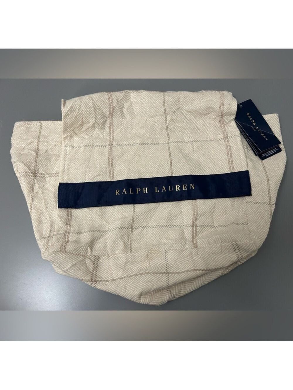 Ralph Lauren Sand Textured Bag NWT